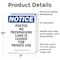 Signmission Posted No Trespassing Land Is OSHA Notice Sign, Vinyl Decal, 7in W x 10in L, 2PK OS-2PACK-NS-D-710-V-17727 - alternate 5